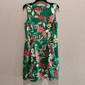 Floral Green Dress